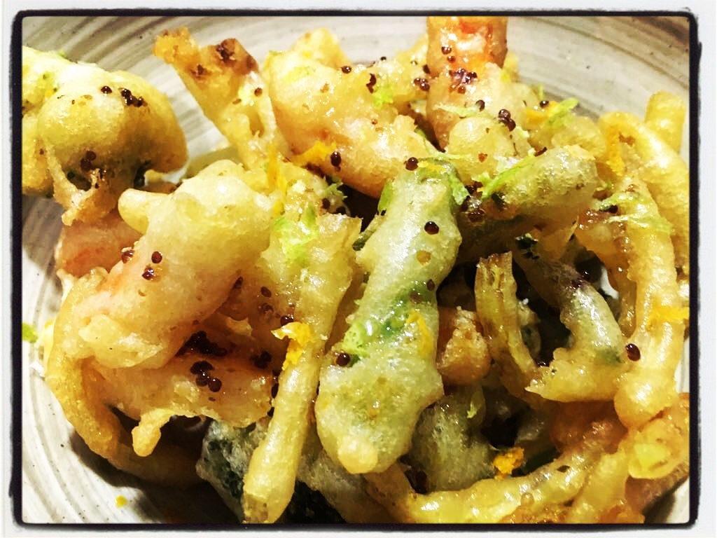 Verdura en tempura / Fresh vegetable tempura - Restaurante El Puerto